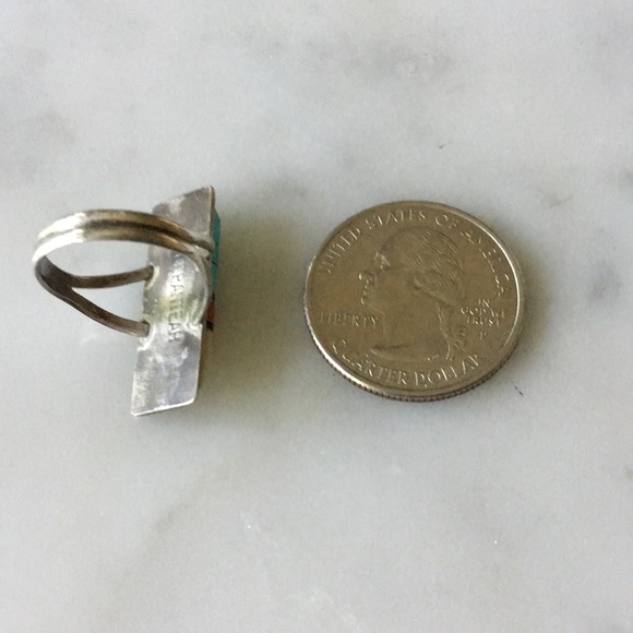 Vintage Native American Zuni Ring Size 9 1/4 - Picture 5 of 10